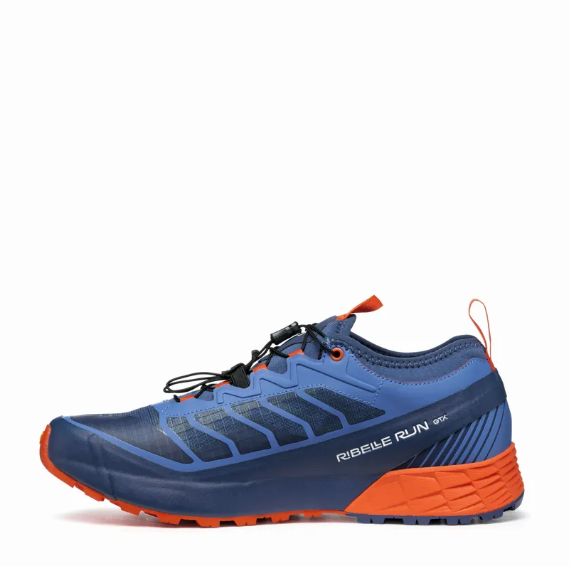 Scarpa Mens Ribelle Run GTX Shoes - Blue-Spicy Orange-2